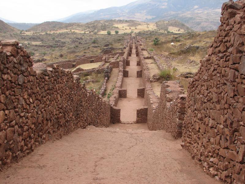 Piquillacta Archaeological site - street.jpg